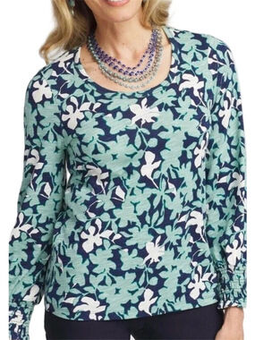 31. WOMENS CHICO’S 2/L DETAIL TOP